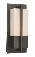  LED-50150 BK - Venue, Rectangular LED Flush Mount, Acrylic and Metal Outdoor Wall Light